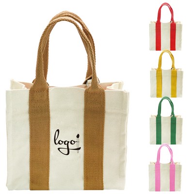 16oz Mini Cotton Canvas Tote Bag